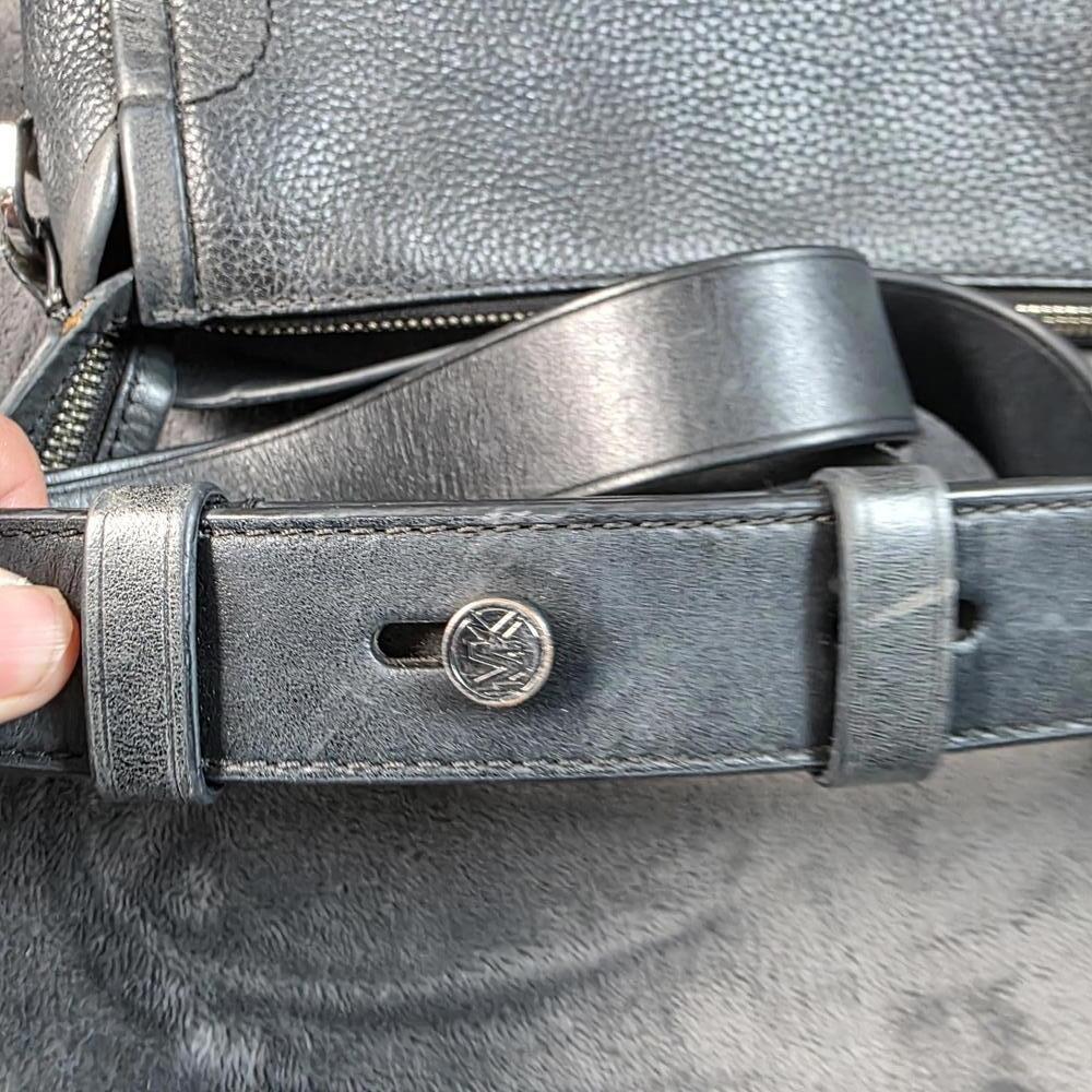 Michael Kors Carine Crossbody Pebbled Black Leather - Picture 11 of 14